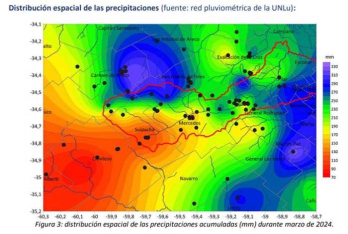 Pluviométrica Marzo Mapa Lluvia