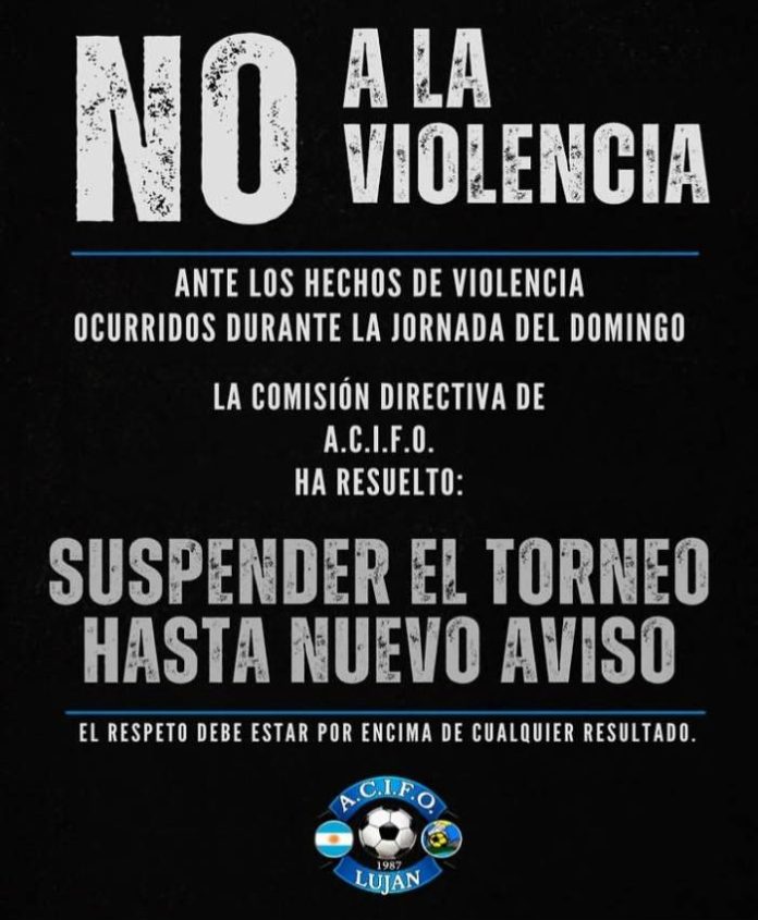 ACIFO Suspensión fútbol