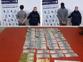 Esclarecen un robo y aprehenden a dos sujetos en el centro de Luján