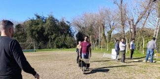Hockey Parque Esperanza: comenzó la obra en su cancha