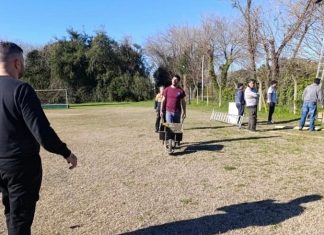 Hockey Parque Esperanza: comenzó la obra en su cancha