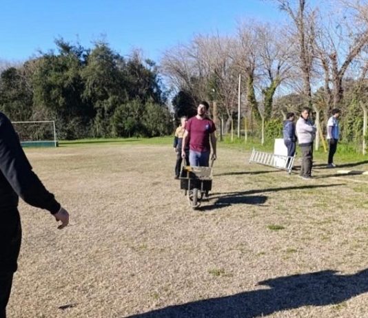 Hockey Parque Esperanza: comenzó la obra en su cancha