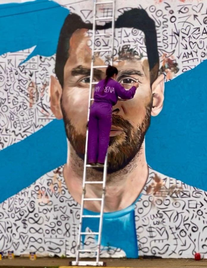 Mural Lionel Messi